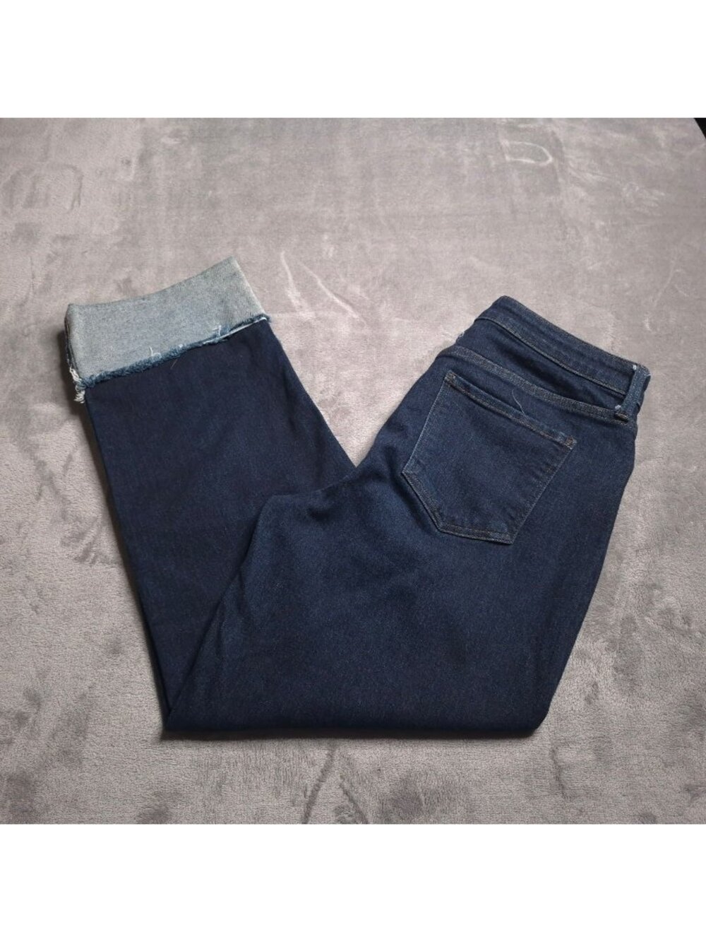 Kut From The Kloth Fay Fab Ab Straight Leg Ankle Jeans 10 Distressed Cuffed